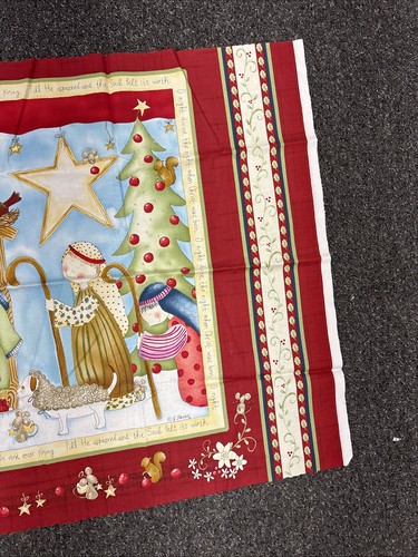 Henry Glass Fabric Panel OH HOLY NIGHT #9407 Nativity Children - Picture 7 of 9