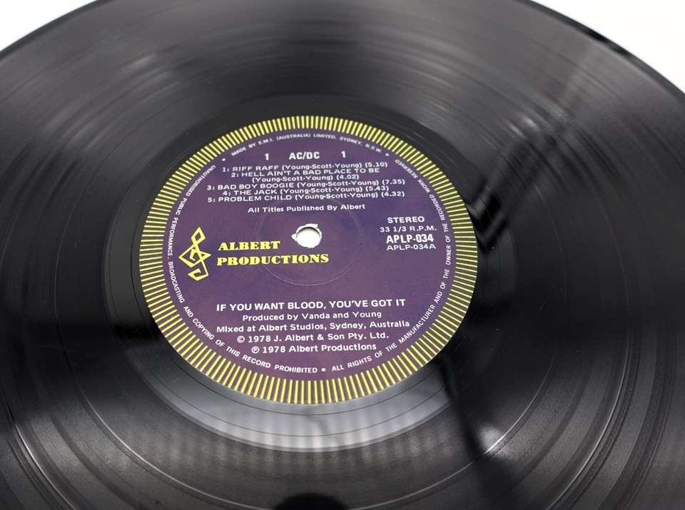 AC/DC Vol. 1, 1982 7 LP Vinyl LP Record Box Set Alberts + If You Want ...