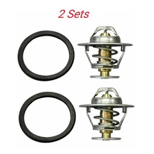2Pcs Thermostat Kit for Volvo Penta MD31 AD41 KAD42 KAD43 KAD300 3831424 876128
