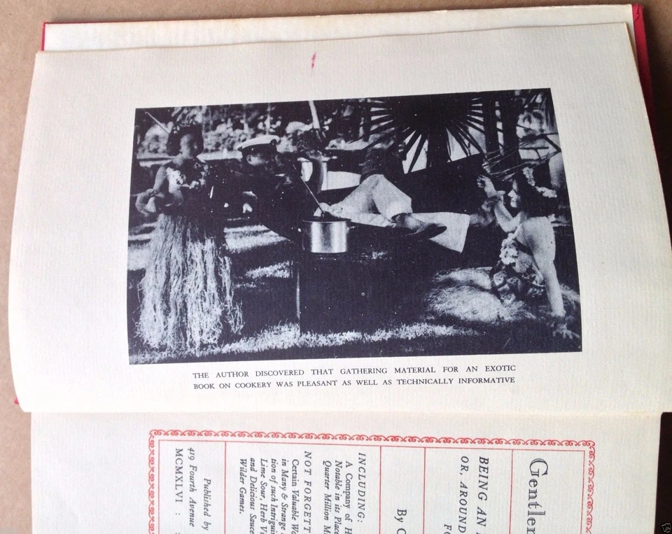 Antique 1946 Cookbook GENTLEMAN COMPANION WORLD COOKERY DRINKING Book Vintage - Image 4 of 4