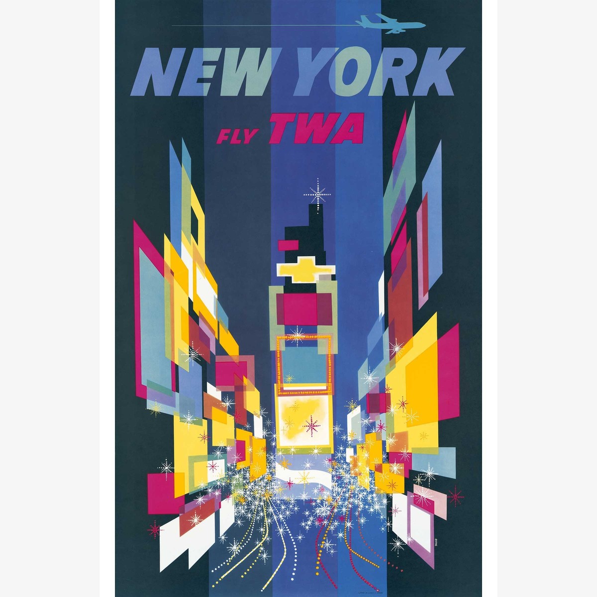 David Klein New York TWA Travel Poster 1950s | eBay
