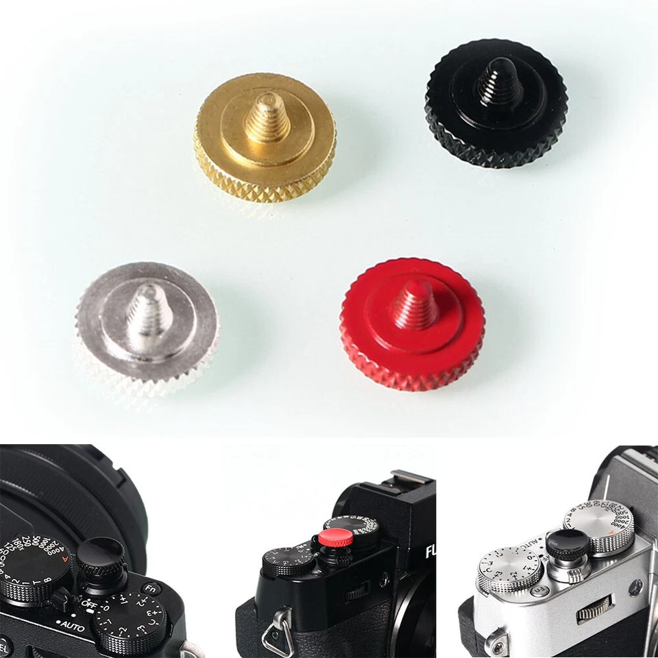 Botón de liberación rápida Botón obturador de cámara Botón de liberación para cámara Metal ✔ Foto 3 de 4