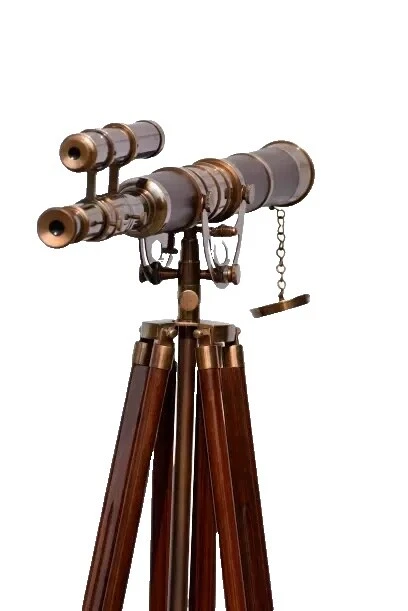 Reproducción Vintage Bronce telescopios marítimos antiguos Primaria