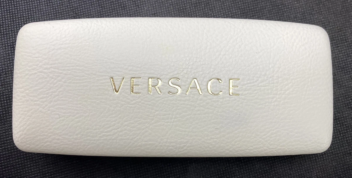 Versace white glasses case Clearance