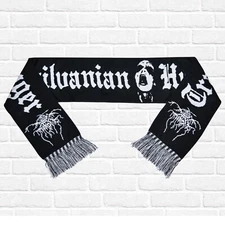 Darkthrone embroidered scarf Transilvanian Hunger. True Norwegian Black Metal.