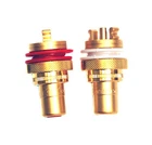 1pair RCA Jack Audio Female Gold Plated Connector CMC 805-2.5FG SUPER Cu USA