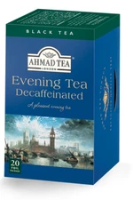 Ahmad Black Tea EVENING TEA DECAFFEINATED 20 Tea Bags Gourmet Tea