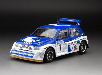 MG Metro Mini 6R4 Gr.B Rallye Winner Manx 1986 #1 Pond Computerv SP Sunstar 1:18