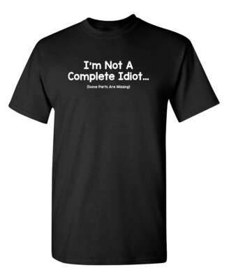 Some Parts Are Missing Humor Graphic Super Soft Ring Spun Novelty Funny T Shirt