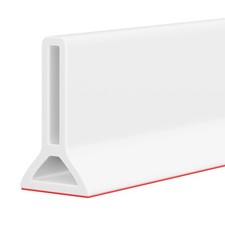 DLYYPLUS 67" Collapsible Shower Threshold Water Dam 67 Inch, White