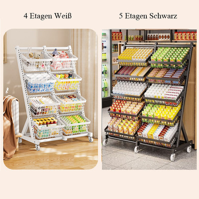 4/5 Etagen Stapelkörbe Supermarkt Snack Regal Convenience Store Display Rack
