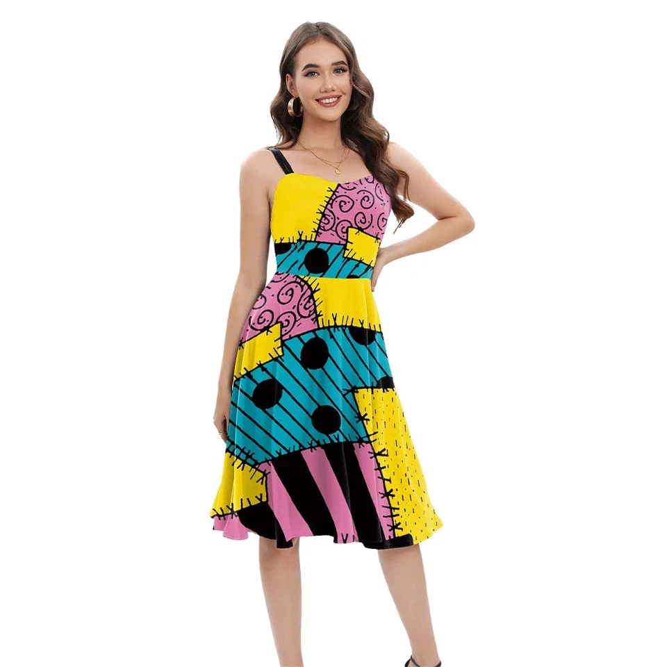 The Nightmare Before Christmas Sally Cosplay Costume Dress - Image 3 of 4