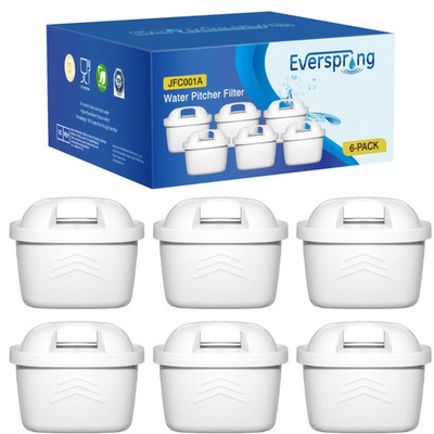 EVERSPRING Wasserfilter Kompatibel mit Brita Maxtra Plus Mavea Anna Duomax