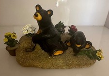 Big Sky Carver Bearfoots Mama and Jade SIGNED by Jeff Fleming