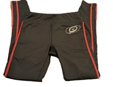 4Her By Carl Banks Carolina Hurricanes Leggings Size Medium Black Womens