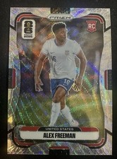 2026 Prizm FIFA World Cup Alex Freeman #433 Silver Wave RC Rookie Card USA. rookie card picture