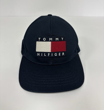 Tommy Hilfiger Navy Baseball Cap Logo Size Adjustable 100% Cotton