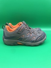 Merrell Trail Chaser Hook Loop Leather Hiking Shoes Sneakers Brown Kids SZ 3.5