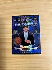 Luka Doncic 2024-25 Panini PRIZM BLACK LUCK OF THE LOTTERY BLUE PRIZM #13 /199