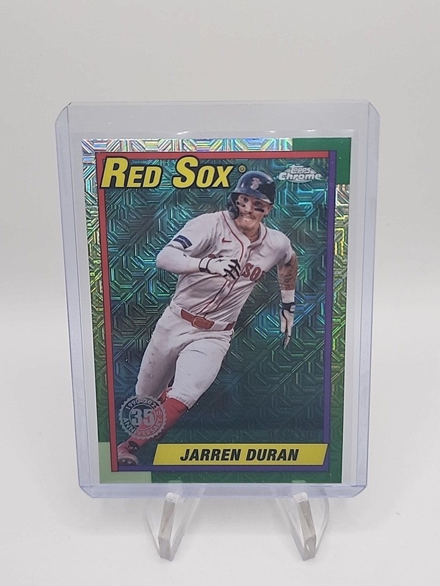 2025 TOPPS SERIES 1 JARREN DURAN #T90C-22 Green Mojo Refractor #D 