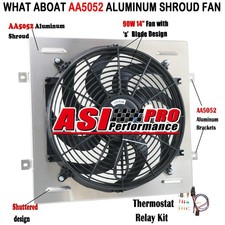 ASI Aluminum Radiator Shroud Fan For 1960-1965 Ford Falcon 1965-1966 Mustang V8