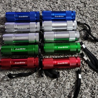 EverBrite Mini LED Flashlights Lot Of 10 No Batteries Included Lot D