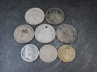 Mixed Lot 8 Silver Dollars Half Dollars Barber Morgan Peace Liberty