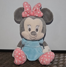 Hallmark 16" Disney Minnie Mouse Plush Stuffed Animal Blue Dress Polka BBY4198