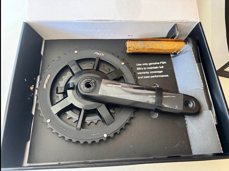 FSA Gossamer Pro AGX+ Crankset 170mm 46/30T Gravel Road Bike 30mm Spindle NEW