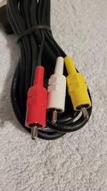 Lot of 2 Genuine Official OEM Sega Dreamcast Composite AV Cable - Tested!