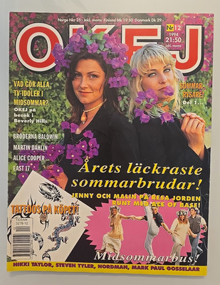 Ace Of Base /Nikki Taylor / Steven Tyler/Alice Cooper/ East 17 - Okej 12/ 1994