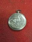DOXA 15J 12S ANTIQUE POCKET WATCH WITH UNIQUE SILVER ENGRAVED HORSE  DESIGN