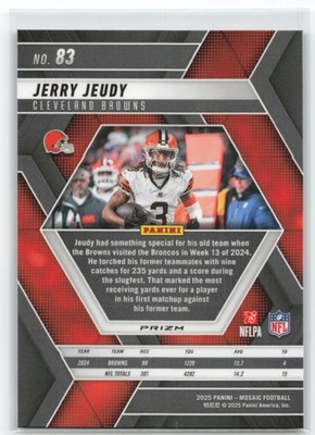 2025 Panini Mosaic Green Jerry Jeudy #83 Cleveland Browns | eBay