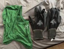 K1 Speed Green Balaclava & Black Racing Gloves: Karting, Biking, Rally Paintball