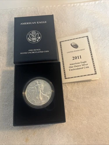 2011 W American Silver Eagle US Mint Uncirculated Coin W/ Box & COA