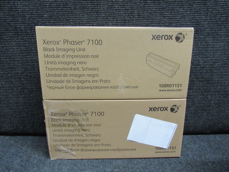 LOT OF 2! GENUINE XEROX 108R01151 (PHASER 7100) BLACK IMAGING UNIT