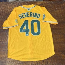 Luis Severino Signed Athletics Jersey PSA DNA Autographed Oakland Las Vegas