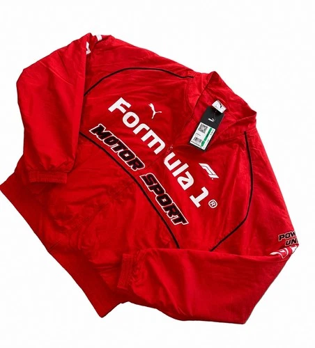 $160 Puma F1 Pilot Jacket Men’s Large Formula 1 Bomber Full Zip Black 635353 06 image 3