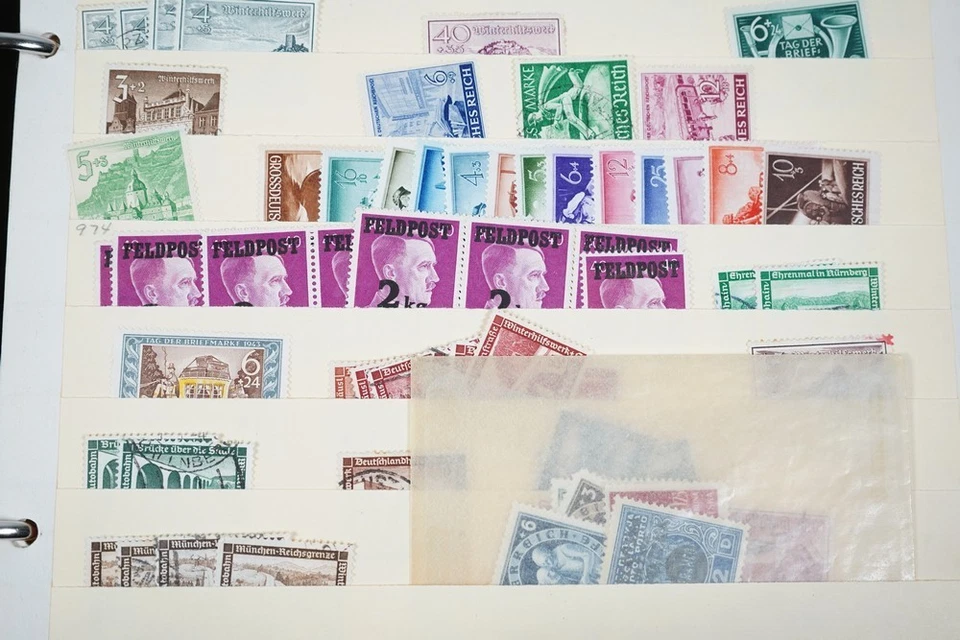 GERMANY & AREA 1940S  COLLECTION OF 2,000+ STAMPS MINT & USED STORED IN ALBUM - Image 3 of 4