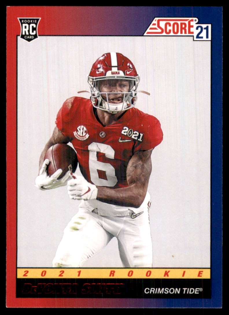 2021 Score 1991 Throwback Red DeVonta Smith RC Alabama Crimson Tide #TB4