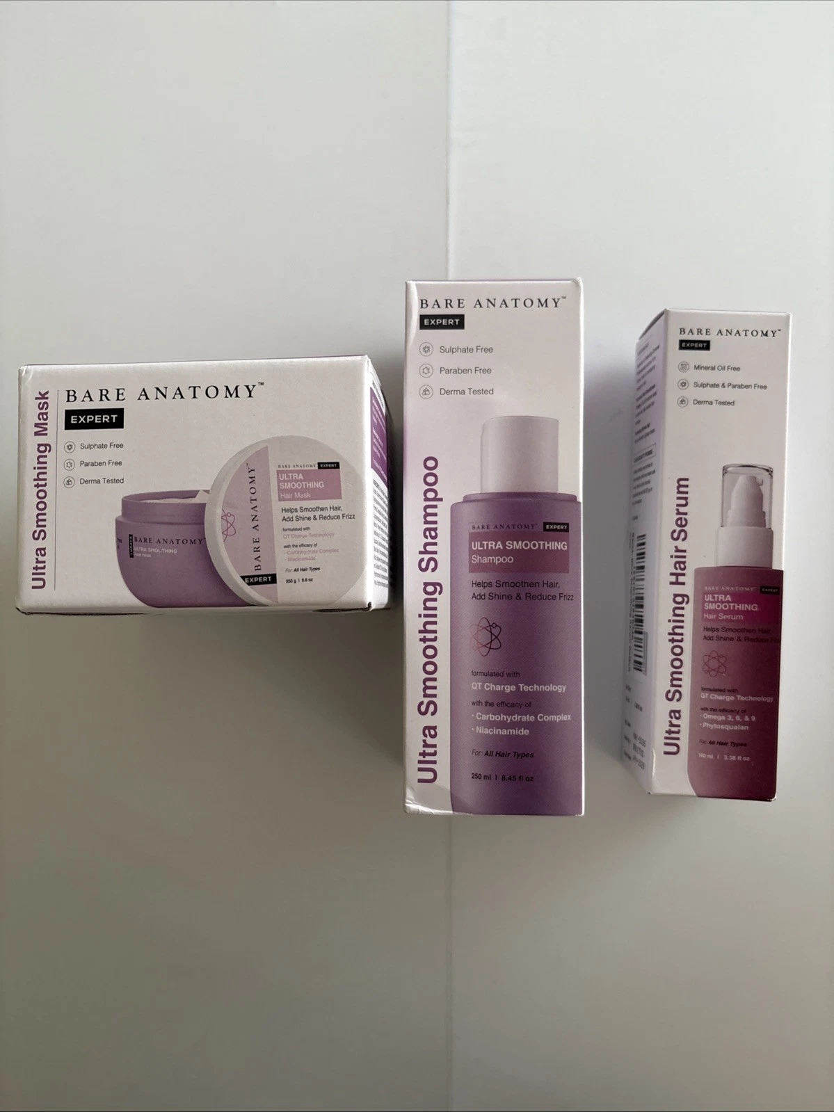 Bare Anatomy Ultra Smoothing Trio: Hair Serum, Mask & Shampoo
Opens in a new window or tab