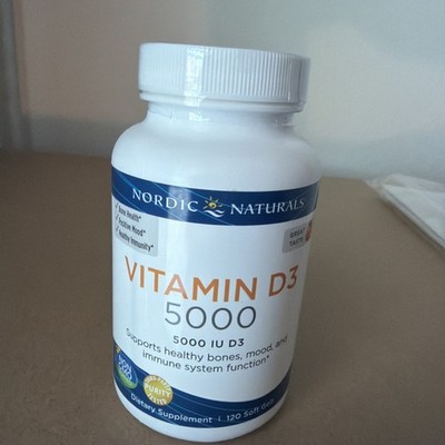 Nordic Naturals NOR-01503 Orange Taste Vitamin D3 5000 - 120 Softgels