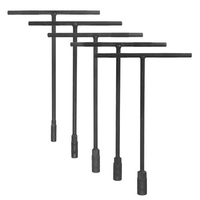 5pcs T-Handle Wrench Socket 8-14mm High Carbon Steel 6-Point Spanner Socket