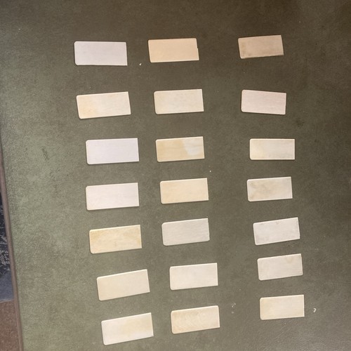 21 Vintage Real Piano Keys For Inlay, Crafts, Knives, Scrimshaw, Etc