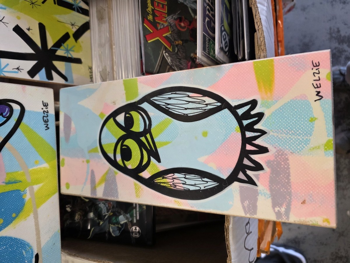 Welzie art Hawaii artist original painting with signature Peecook