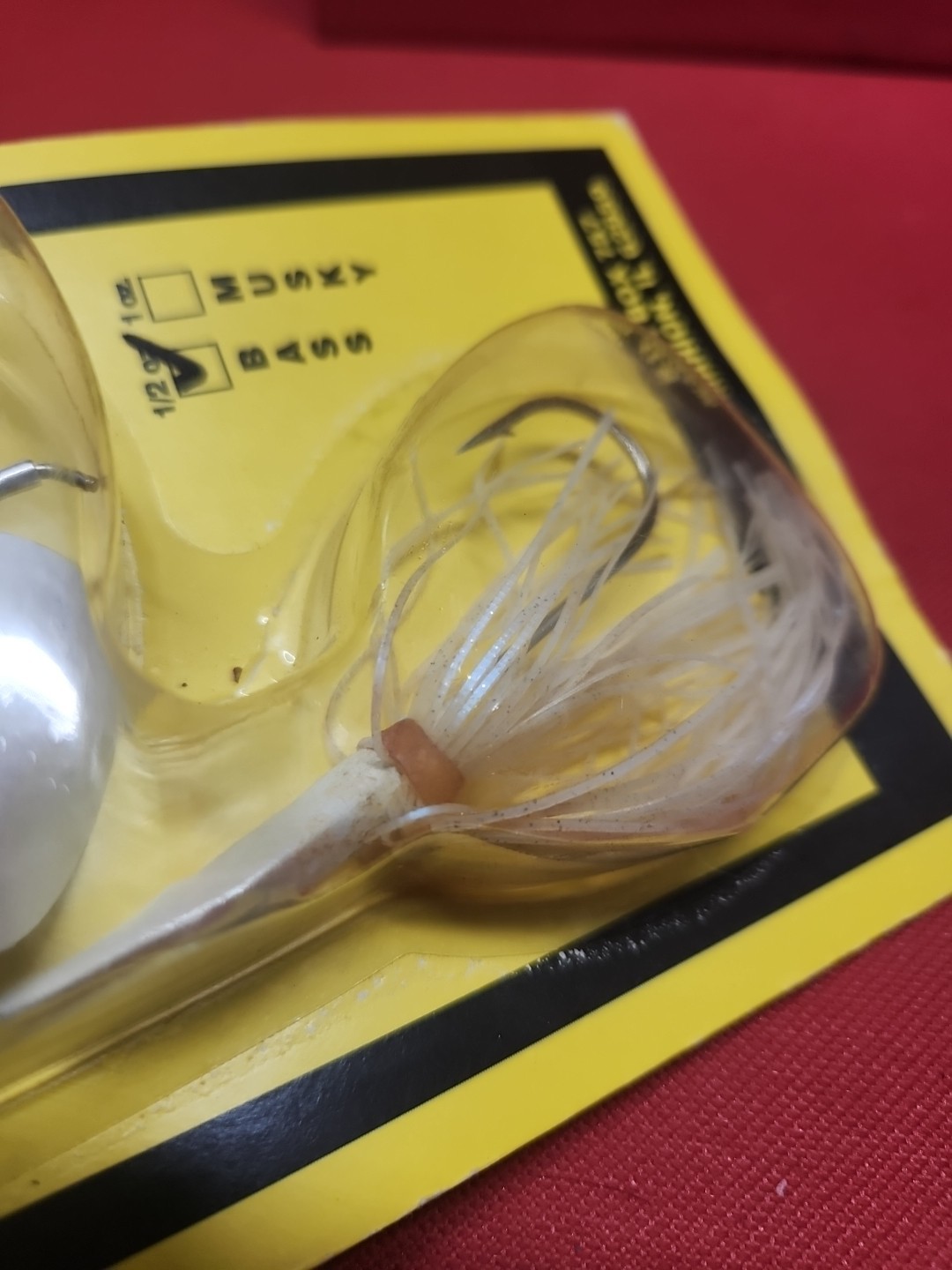 Vintage The Boogerman Big Game Buzzbait 1/2 oz New Orignal White / White Glimmer - Image 7