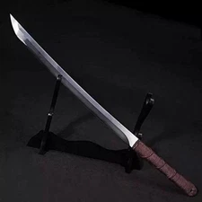Handmade D2 Custom TACHI Japanese Sword Katana TANTO Hunting Sword With Sheath