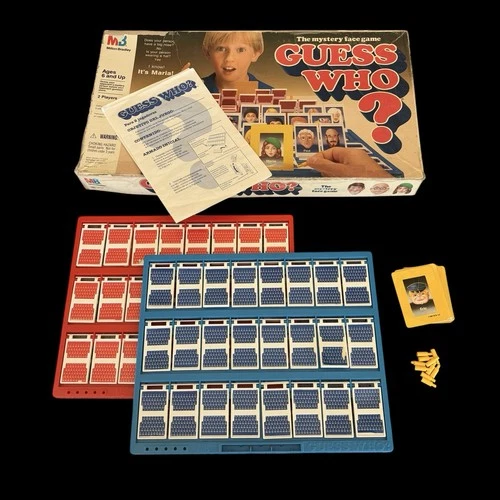 Vintage Guess Who board Game Milton Bradley 1991 Classic Game 90s Kids