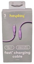 Heyday 3ft USB-C to USB-C Cable for Fast Charging  Durable Design