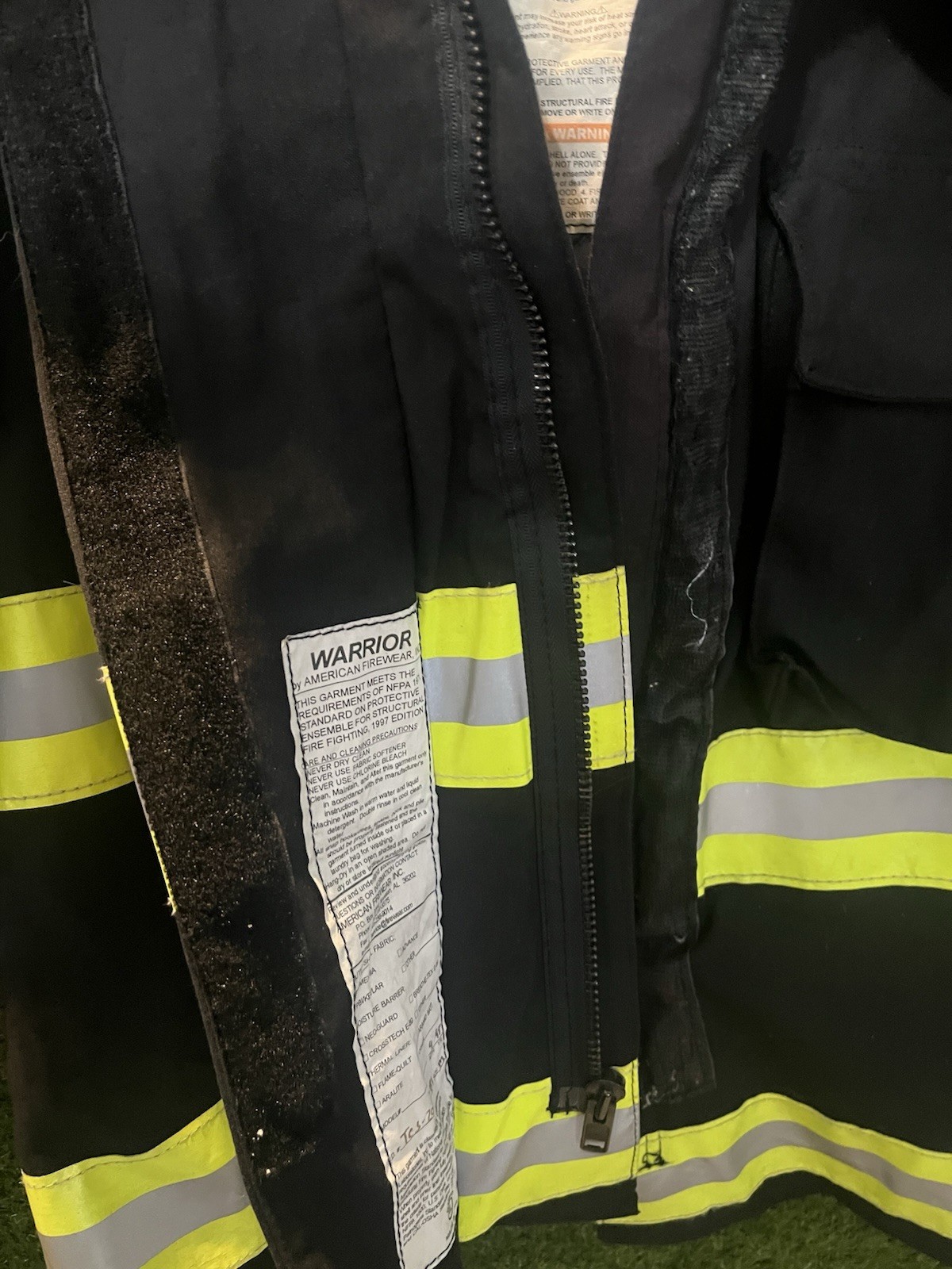 - Firefighter Jacket With Liner Warrior American … - image 9